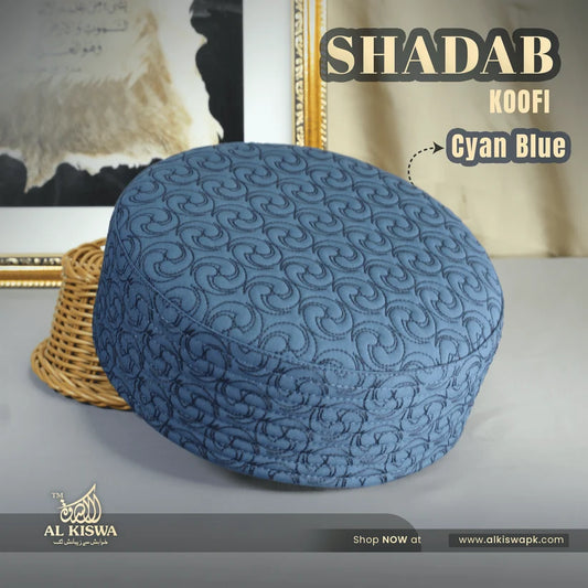Shadab Premium Embroidered Koofi Cap – Soft Prayer Cap | Multiple Colors Available